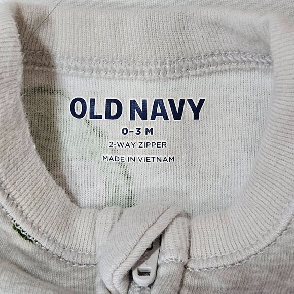 Baby Boy Footed Pajamas Sleepers Size 0-3M Lot of 6 Zippered Animal Prints - Picture 14 of 14